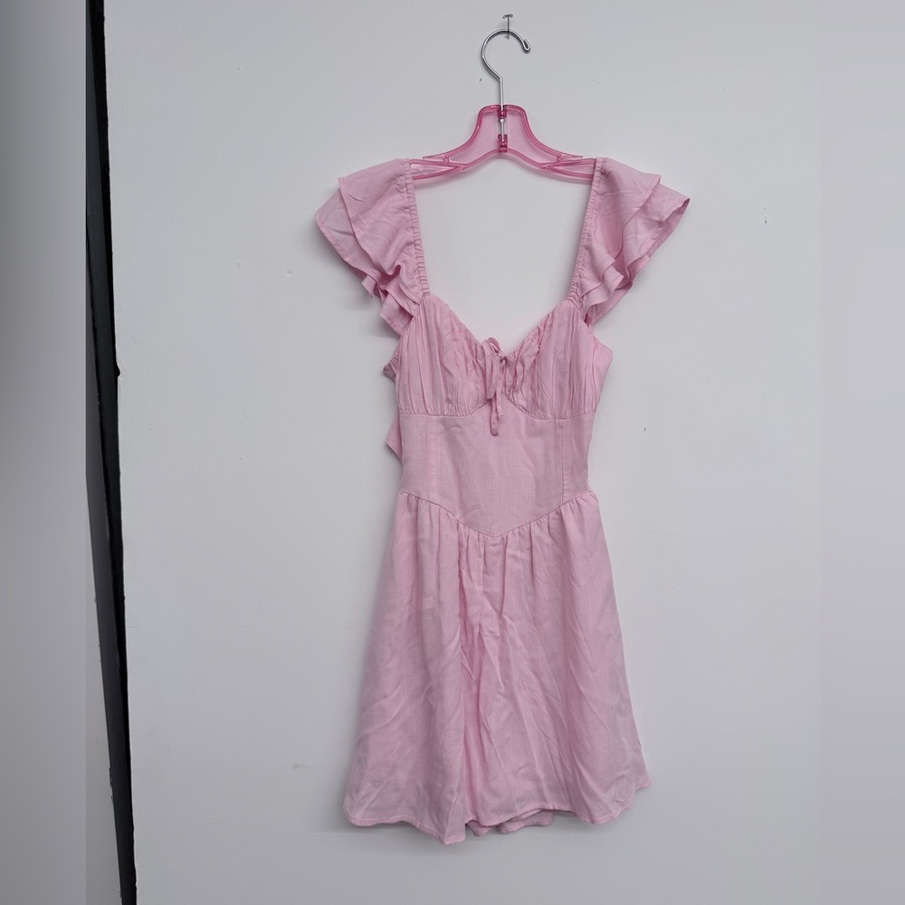 [NWT] Hollister back tie flutter slv romper, Sz XS